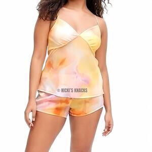 DVF for Target Sunset Print Sheer Pajama Shorts Pull On Lounge Sleep Size L
